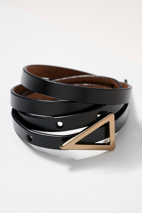 Triangle Leather Belt