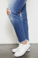 Plus High Rise Distressed Super Skinny