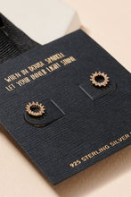 Open Circle Stud Earrings