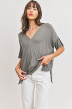 Side Slit Boxy Fit Top