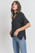 Side Slit Boxy Fit Top