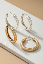 Puff Round Hoop Earrings