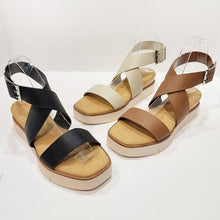 Tan Wedge Sandal