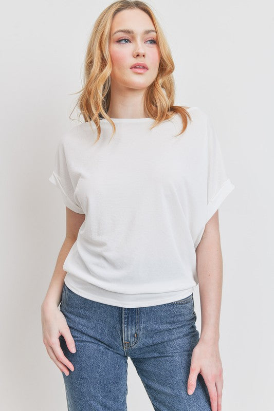Cuffed Dolman Top