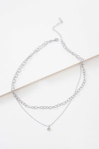 Silver Axel Layered Necklace