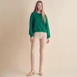 Ribbed Corduroy Long Sleeve Top