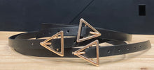 Triangle Leather Belt