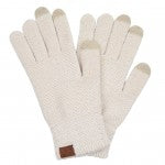 Solid Chenille Knit Smart Touch Gloves