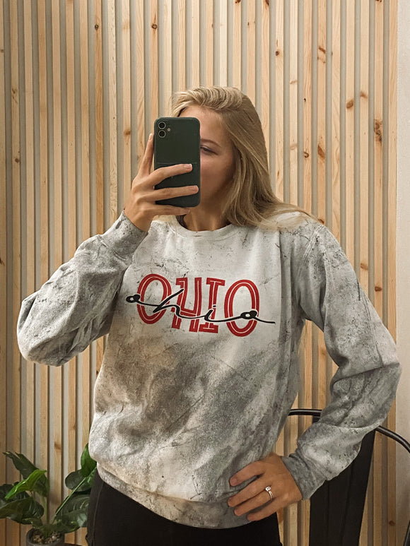 Splatter Ohio Crewneck Sweatshirt