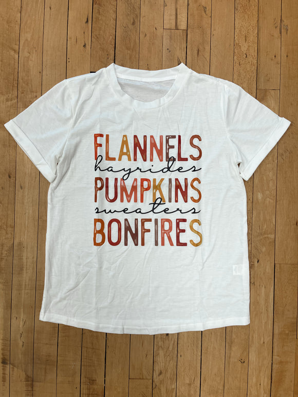 Flannels, Hayrides, Pumpkins... Graphic Tee