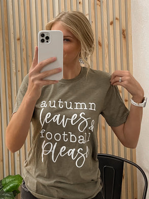 Autumn Leaves & Football Please Tee