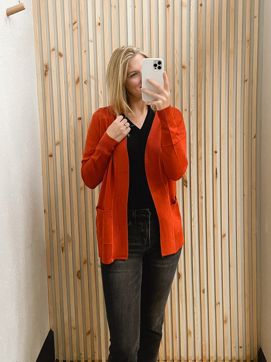 Open Pocket Cardigan