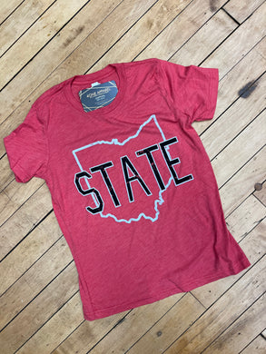 Youth State Red Tee