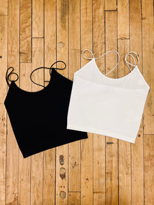Strappy Ribbed Tank Top