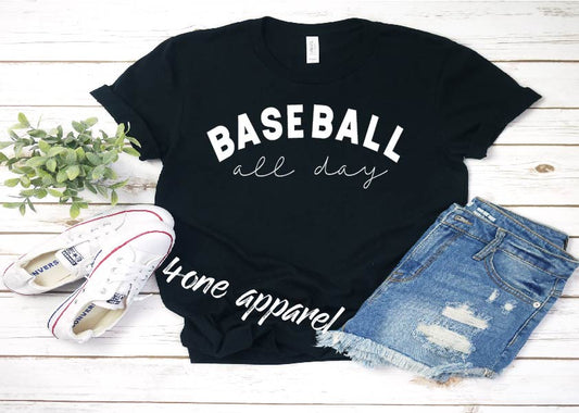 Baseball All Day Tee