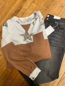 Plus Size Star Thermal Too