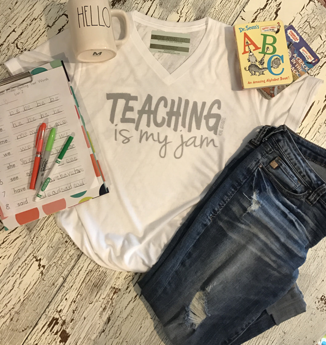 Teaching is my jam tri blend tee